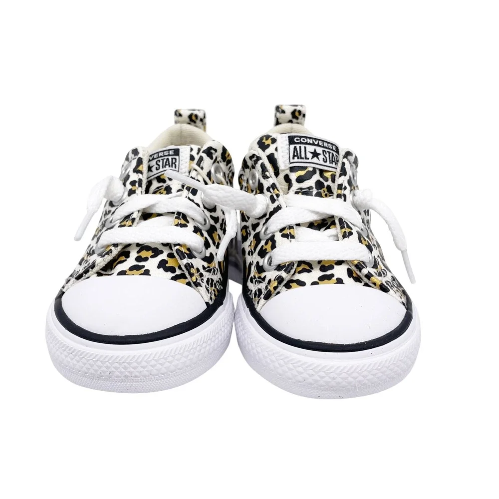 Converse Infant's Egret Metallic Leopard CTAS Street Slip Sneakers‎ Size 5